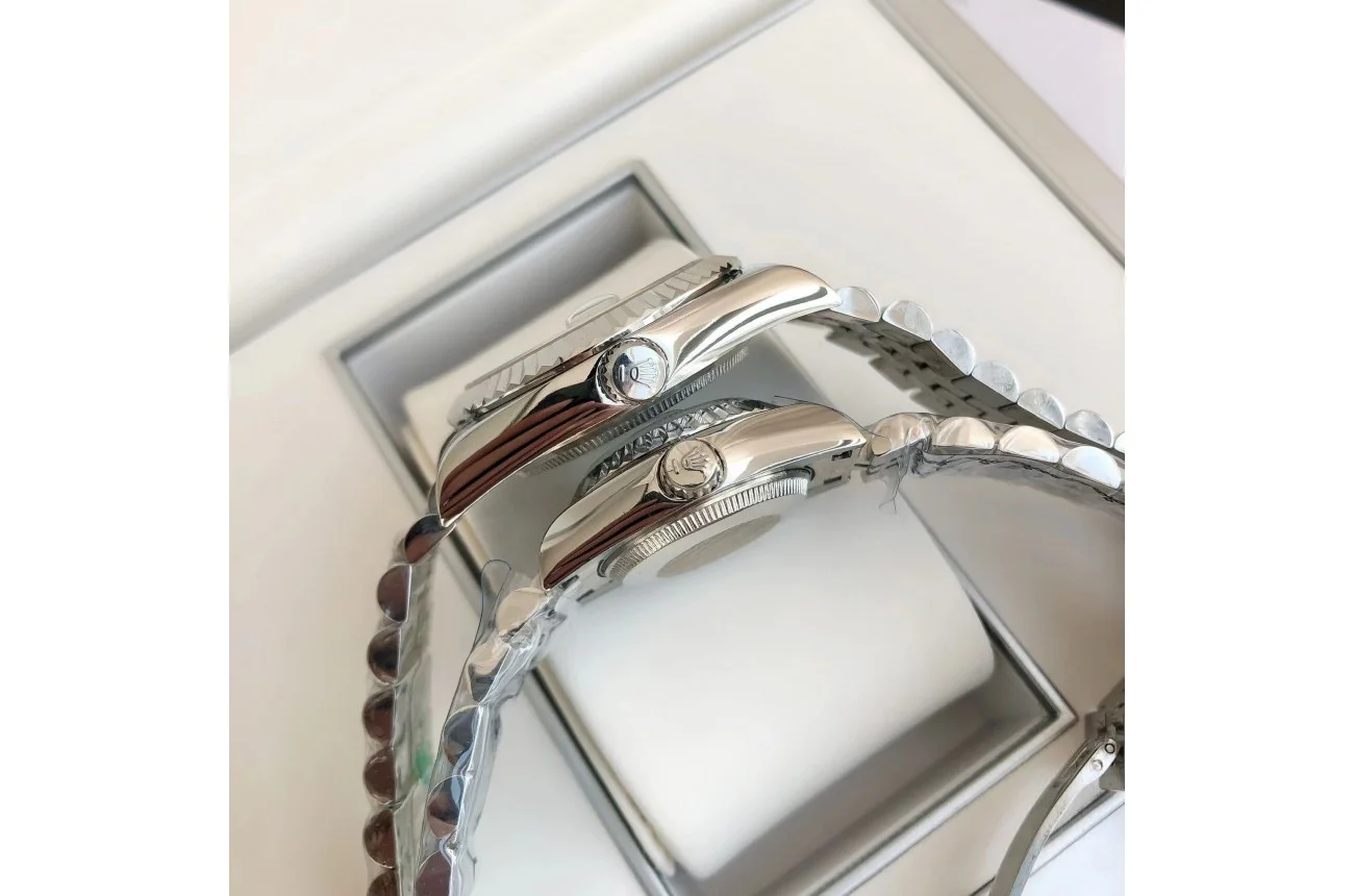 Couple Watches Rolex Datejust 36/28mm SS/SS Jub Sliver/Dia