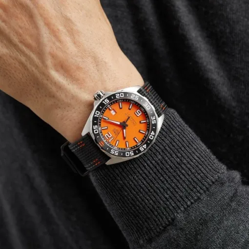 TAG Heuer Formula 1 Men Quartz Orange Canvas Watch WAZ101A.FC8305