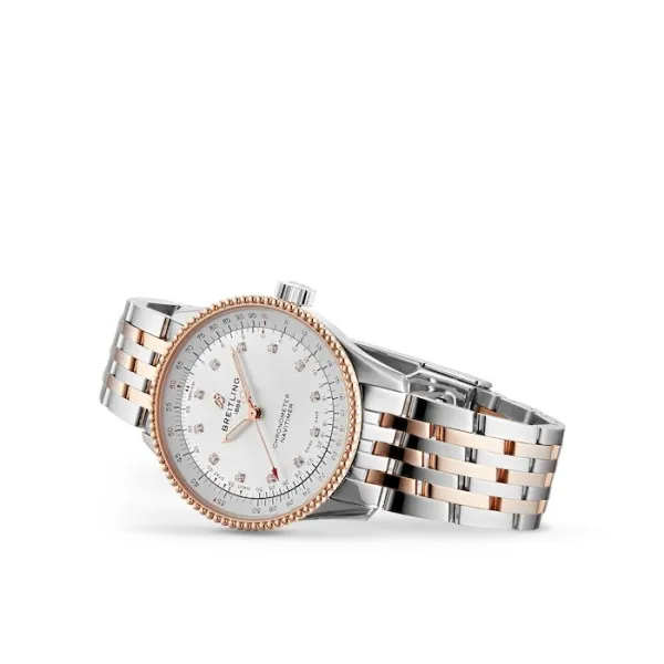 Breitling Navitimer Women Automatic Mother of Pearl Stainless Steel Rose Gold Watch U17395211A1U1