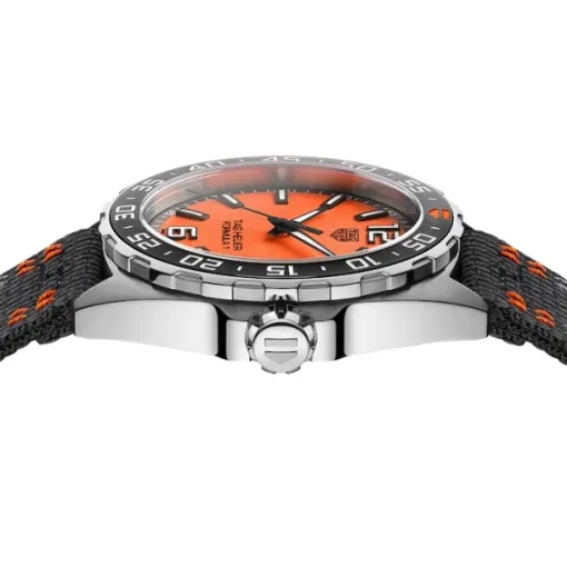 TAG Heuer Formula 1 Men Quartz Orange Canvas Watch WAZ101A.FC8305