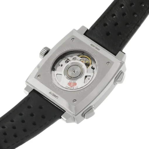 TAG Heuer Monaco Men Automatic Blue Leather Watch CAW211P.FC6356