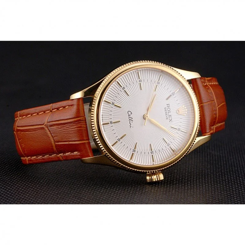 Superclone Rolex Cellini 38mm White Dial REP016793