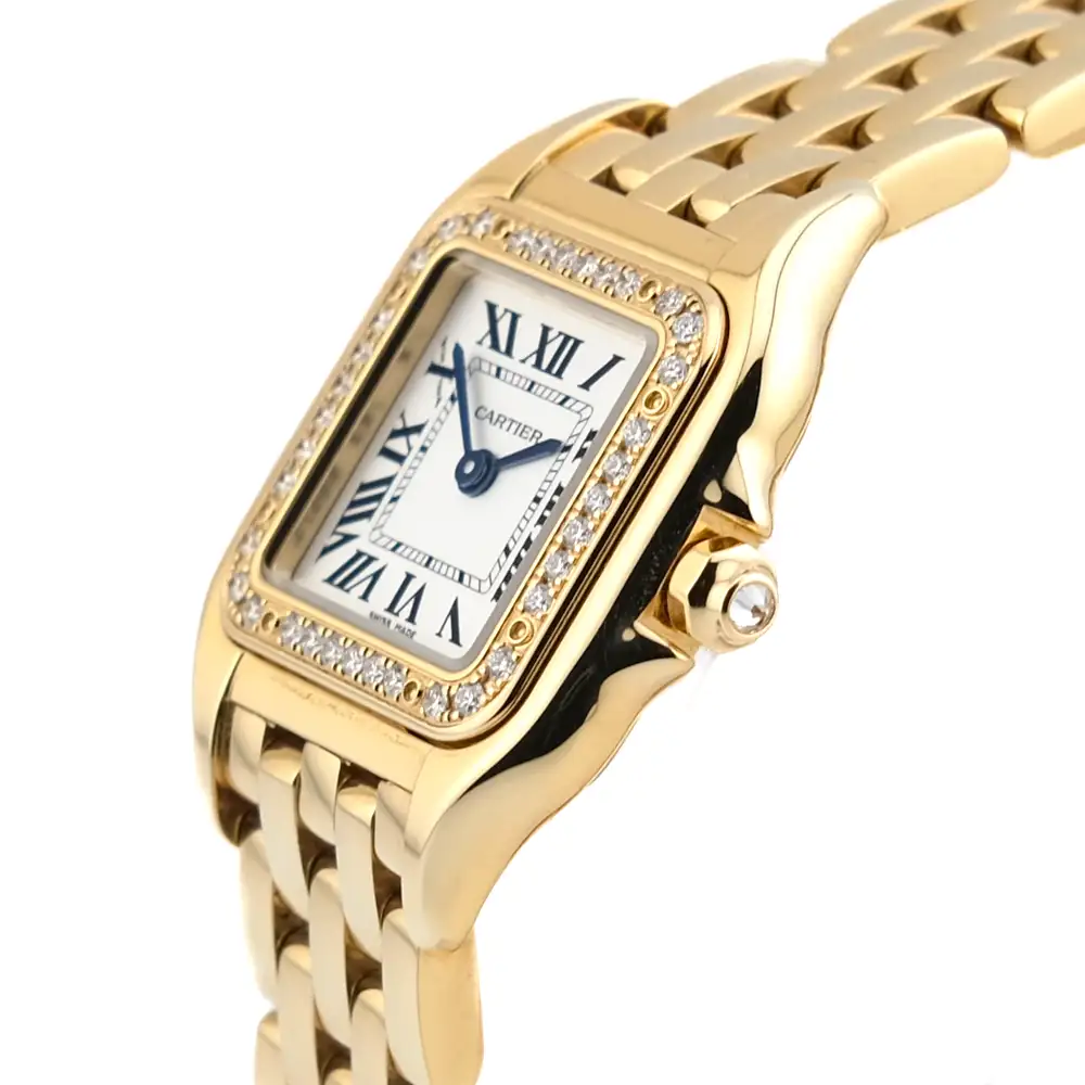 Cartier Panthère de Cartier Women Quartz Silver 18ct Gold Watch WJPN0015