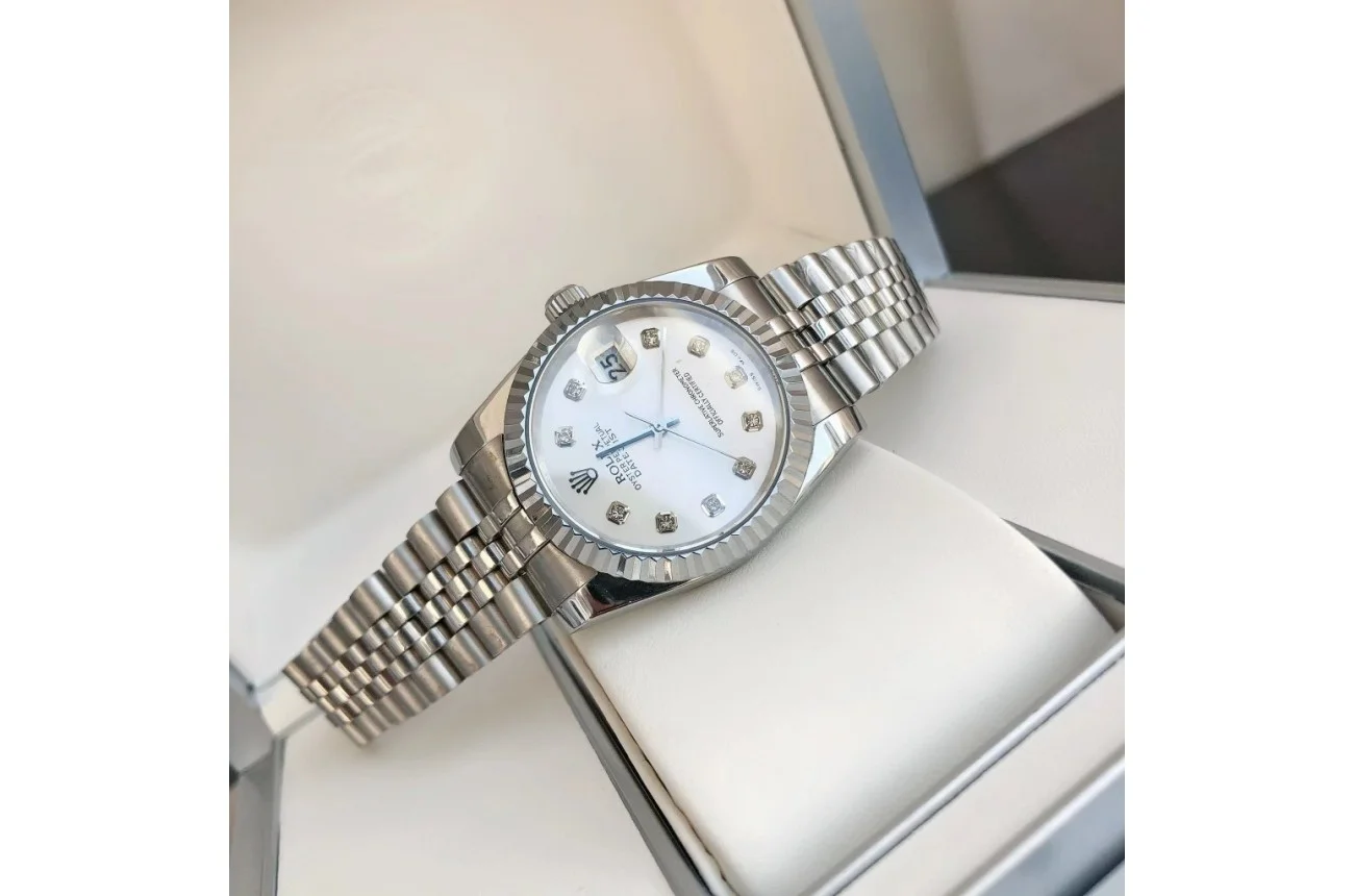 Couple Watches Rolex Datejust 36/28mm SS/SS Jub Sliver/Dia