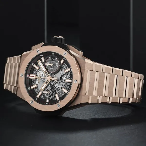 Hublot Big Bang Men Automatic Black 18ct Rose Gold Watch 451.OX.1180.OX