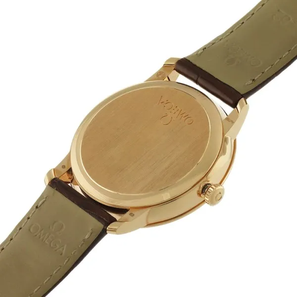 Omega De Ville Men Automatic Silver Leather Watch O42453402002001