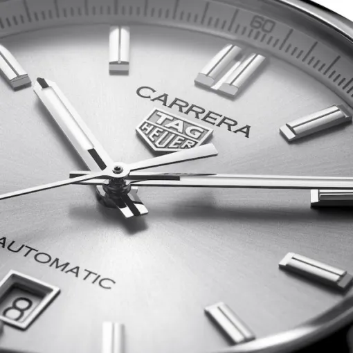 TAG Heuer Carrera Men Automatic Silver Alligator Watch WBN2111.FC6505