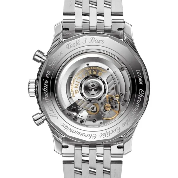 Breitling Navitimer Men Automatic Blue Stainless Steel Watch AB0127211C1A1