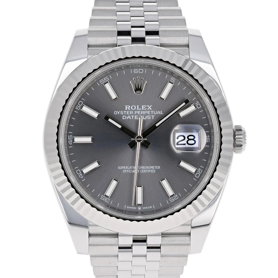 Superclone Rolex Datejust 41mm Rhodium Dial 126334 Jubilee