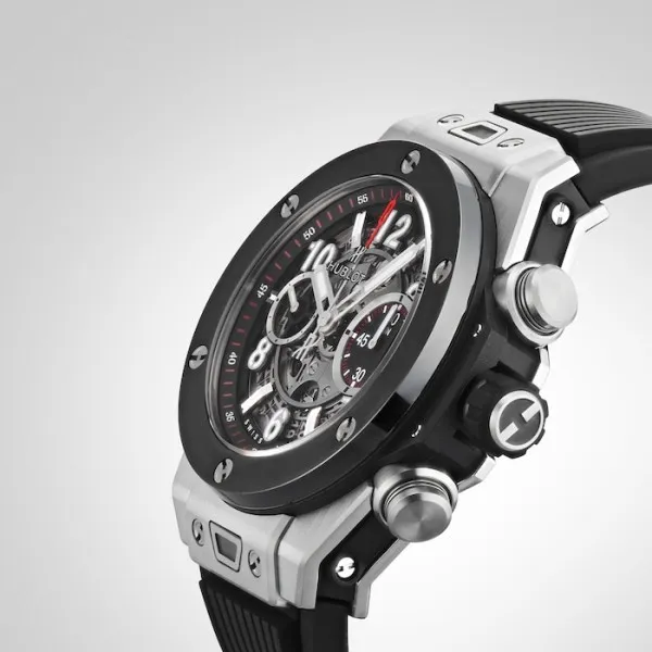 Hublot Big Bang Men Automatic Black Rubber Watch 411.NM.1170.RX