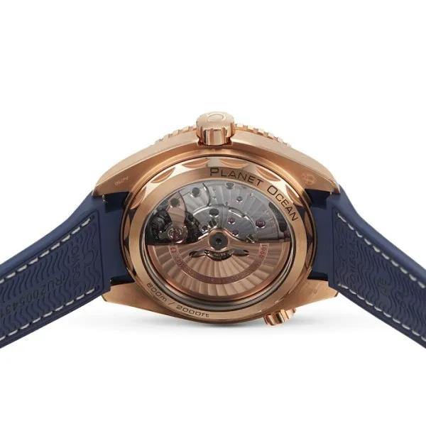 Omega Planet Ocean Men Automatic Blue Leather Watch O21563442103001