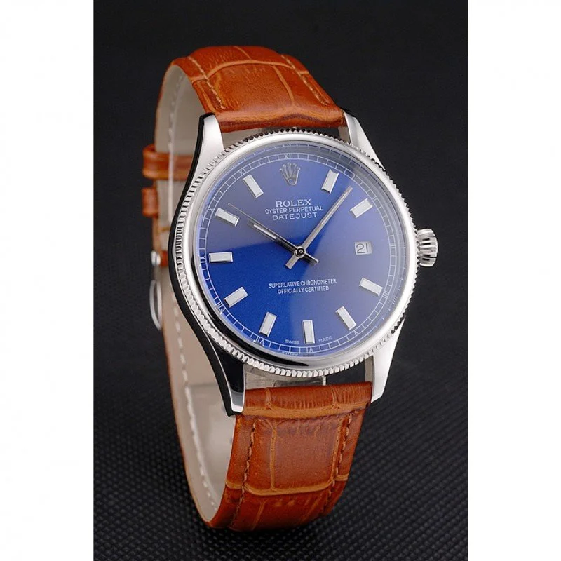Superclone Rolex Datejust 38mm Blue Dial REP016817