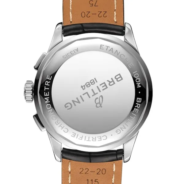 Breitling Premier Men Automatic Black Crocodile Watch A13315351B1P1