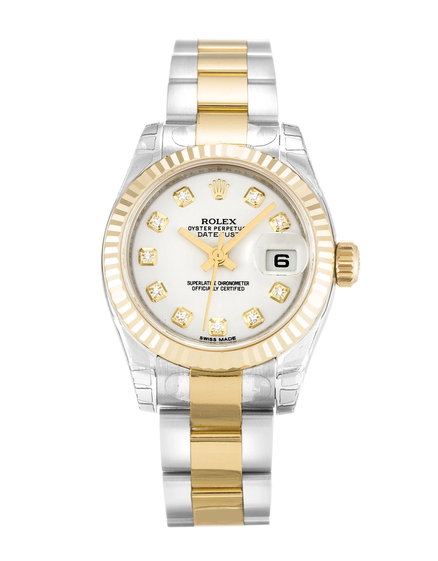 Rolex Lady-Datejust 26mm White Dial 179173