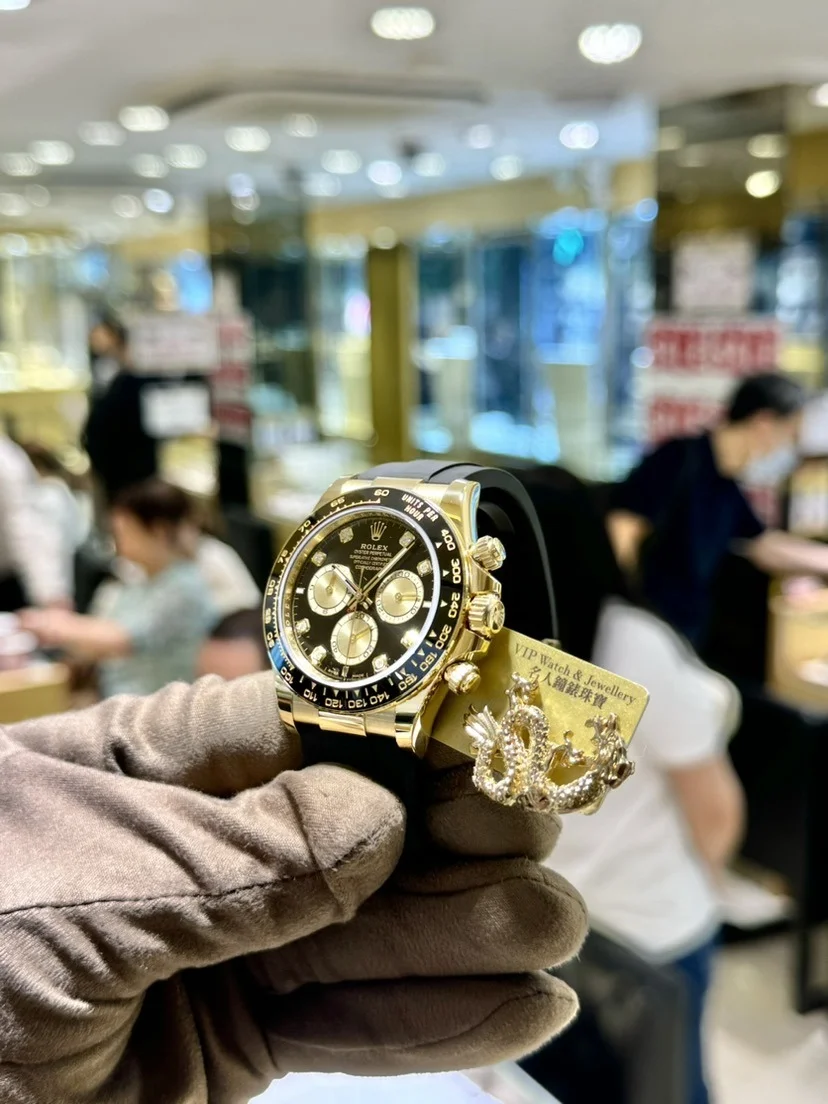 Superclone Rolex Daytona 40 mm Black Dial Yellow Gold 126518LN