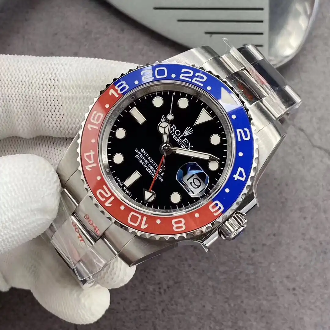 Superclone Rolex GMT-Master II 40mm 126710BLRO  Pepsi  Oyster