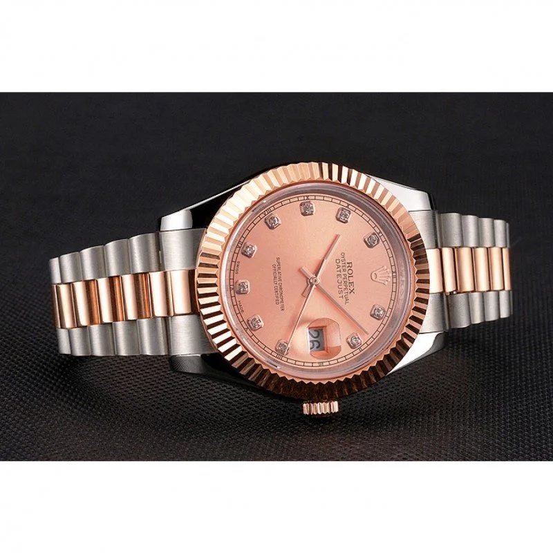 Superclone Rolex Datejust 41mm Rose-Gold Dial REP016816