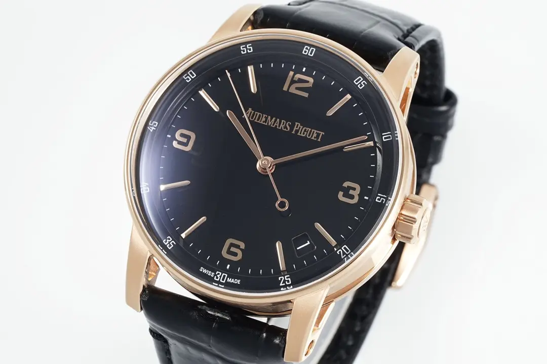 watch Audemars Piguet CODE 11.59 Blue Dial Three-Hand Automatic Watch   Rose Gold and Stainless Steel, 41mm