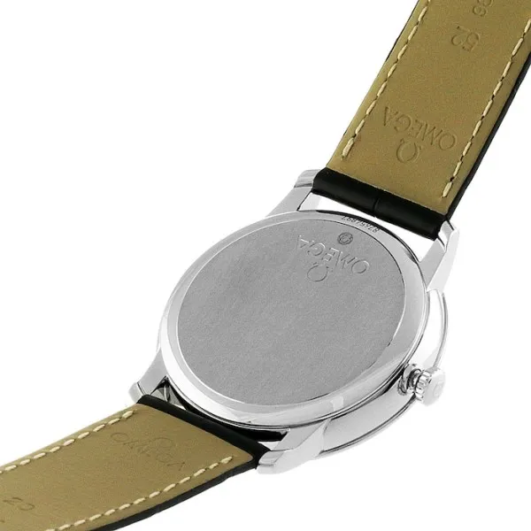 Omega De Ville Men Automatic Blue Leather Watch O42413402003001