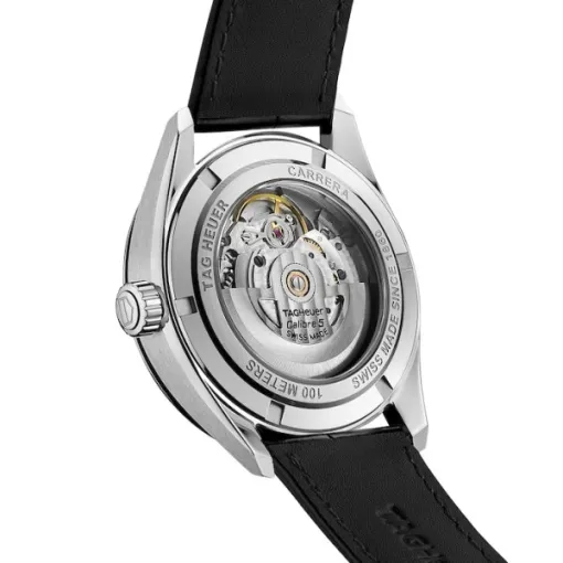 TAG Heuer Carrera Men Automatic Silver Alligator Watch WBN2111.FC6505