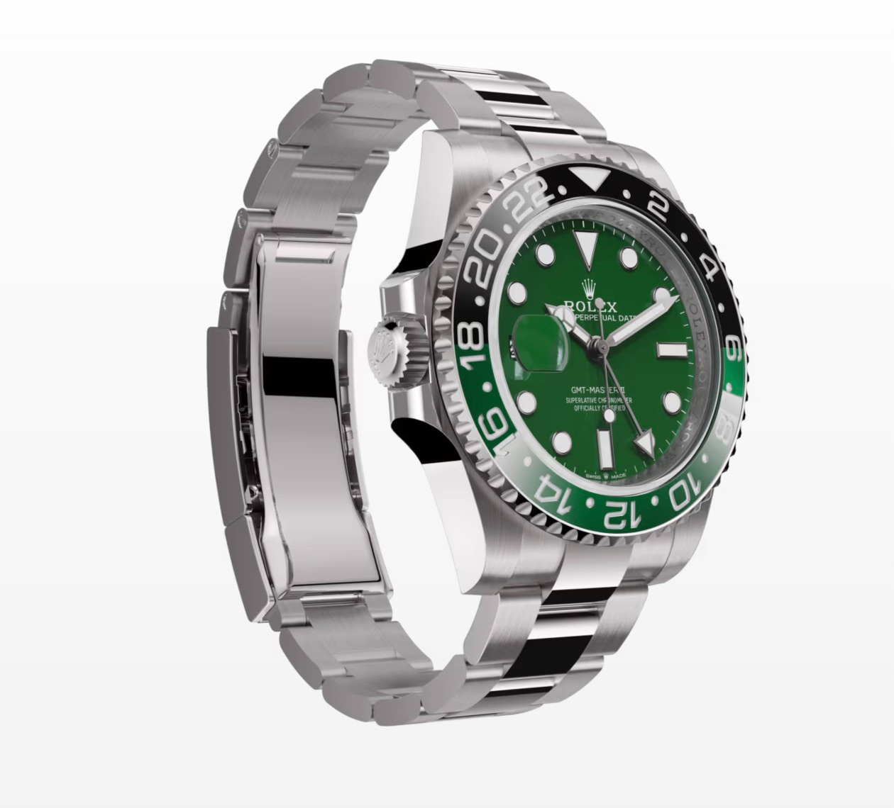 Superclone Rolex GMT-Master II 40 mm 126729VTNR Oyster “Absinthe”