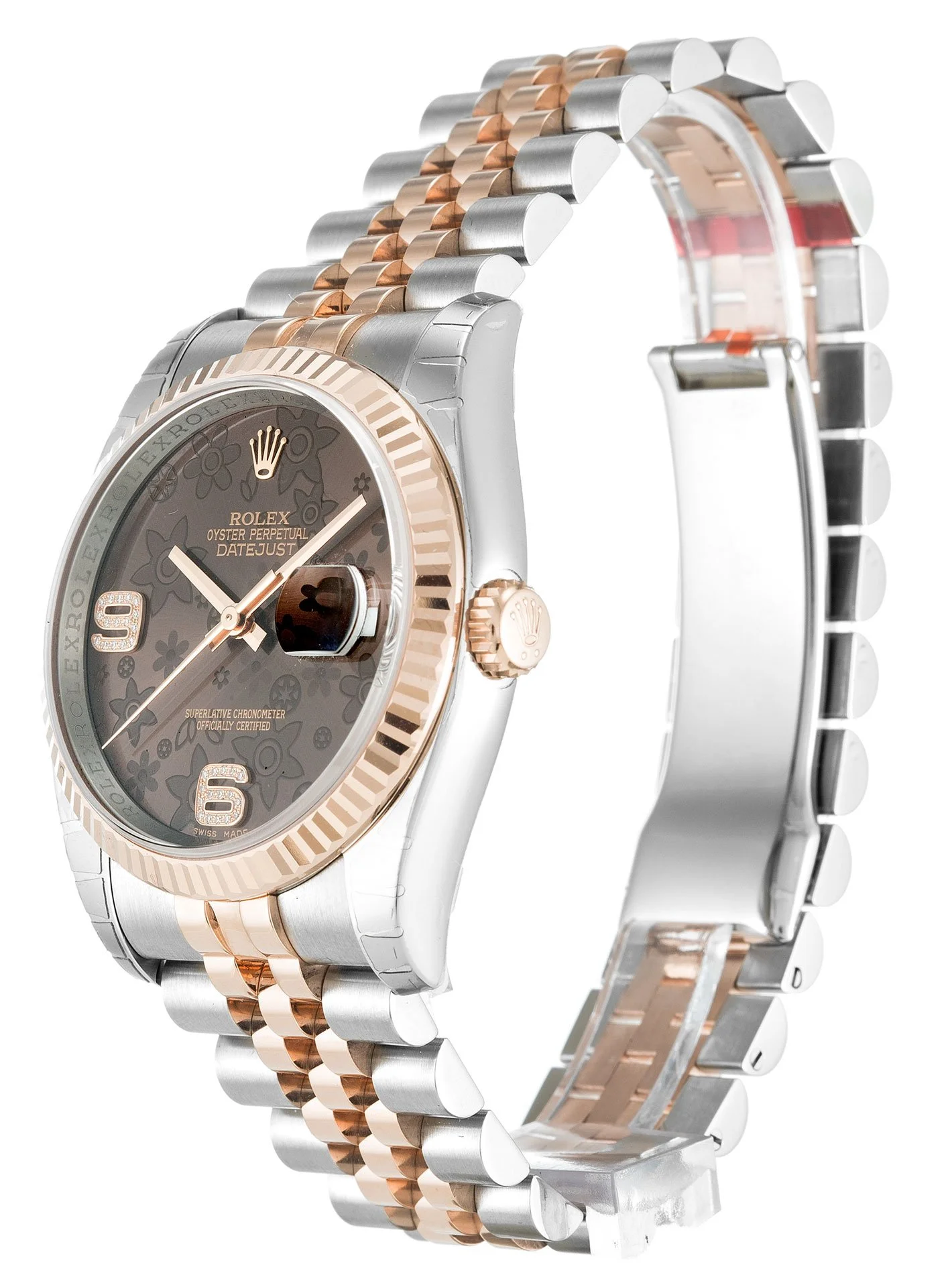 Rolex Datejust 36mm Chocolate Floral Dial 116231