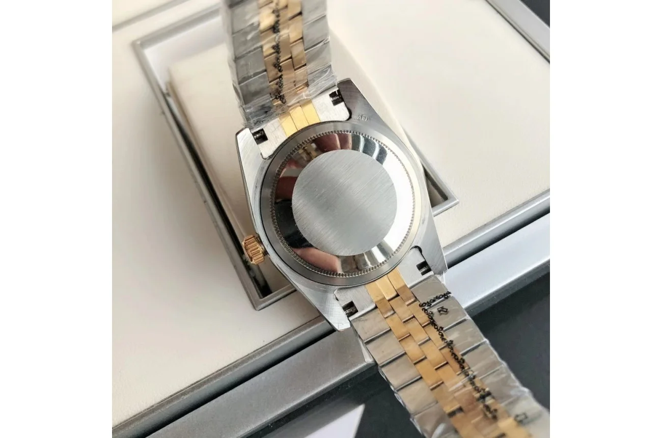 Couple Watches Rolex Datejust 36/28mm RG/SS Jub White/Dial