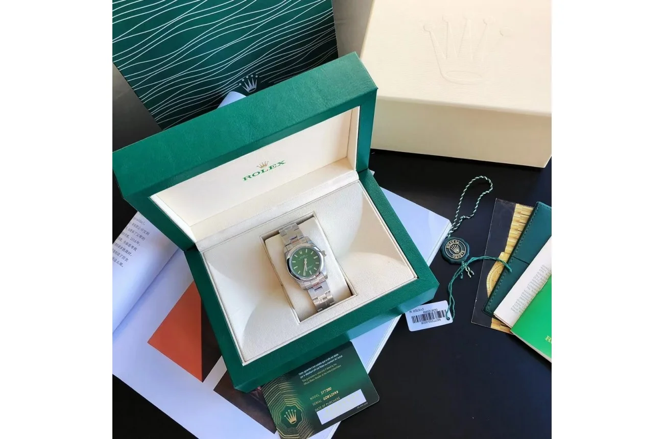 Couple Watches Rolex Oyster Perpetual 31/41mm SS/SS Green/Stk