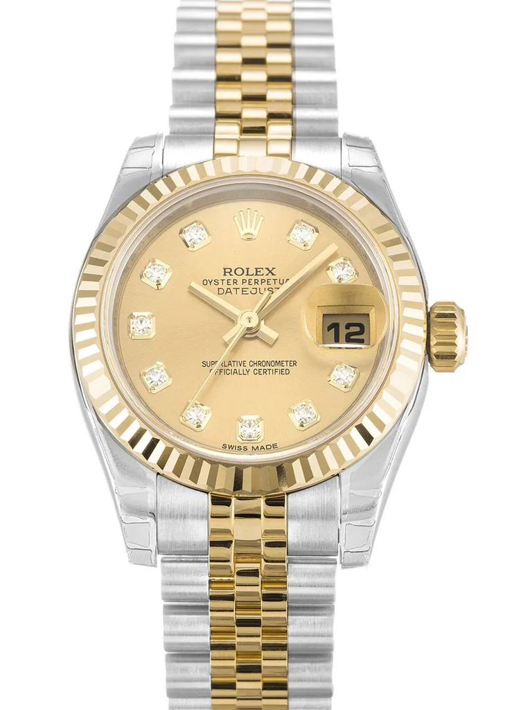 Rolex Lady-Datejust 26mm Champagne Dial 179173-2