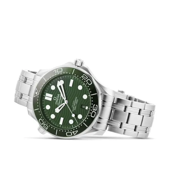 Omega Seamaster Men Automatic Green Stainless Steel Watch O21030422010001