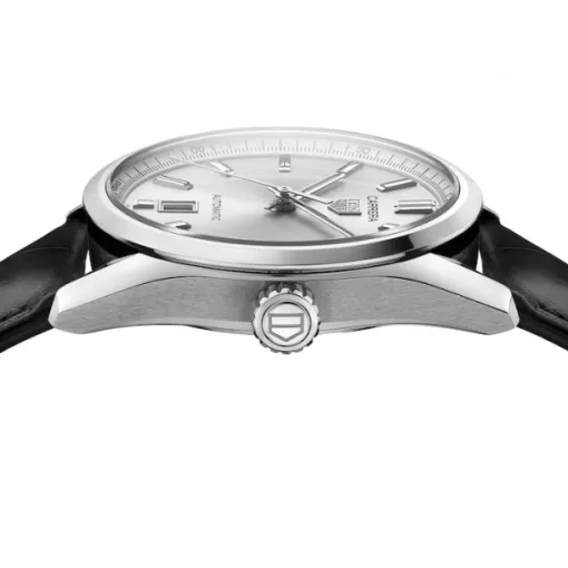 TAG Heuer Carrera Men Automatic Silver Alligator Watch WBN2111.FC6505