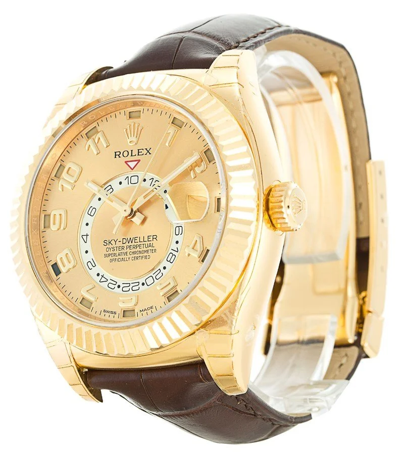 Rolex Sky-Dweller 42mm Gold Dial 326138