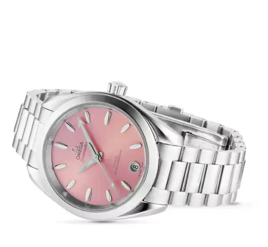 Omega Aquaterra Women Automatic Rose Stainless Steel Watch O22010342010003