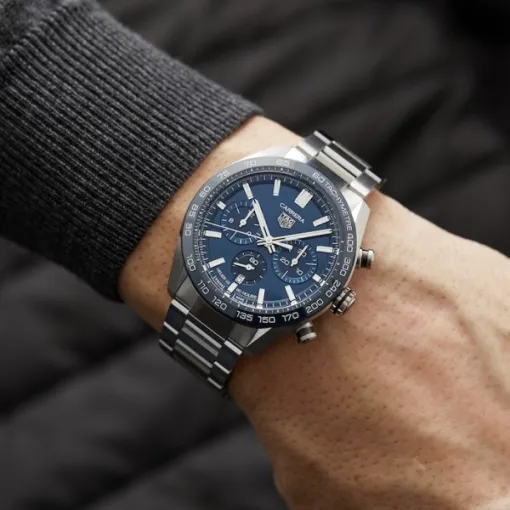 TAG Heuer Carrera Men Automatic Blue Stainless Steel Watch CBN2A1A.BA0643