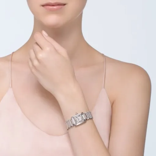 Cartier Tank Française Women Quartz Silver Stainless Steel Watch W51008Q3