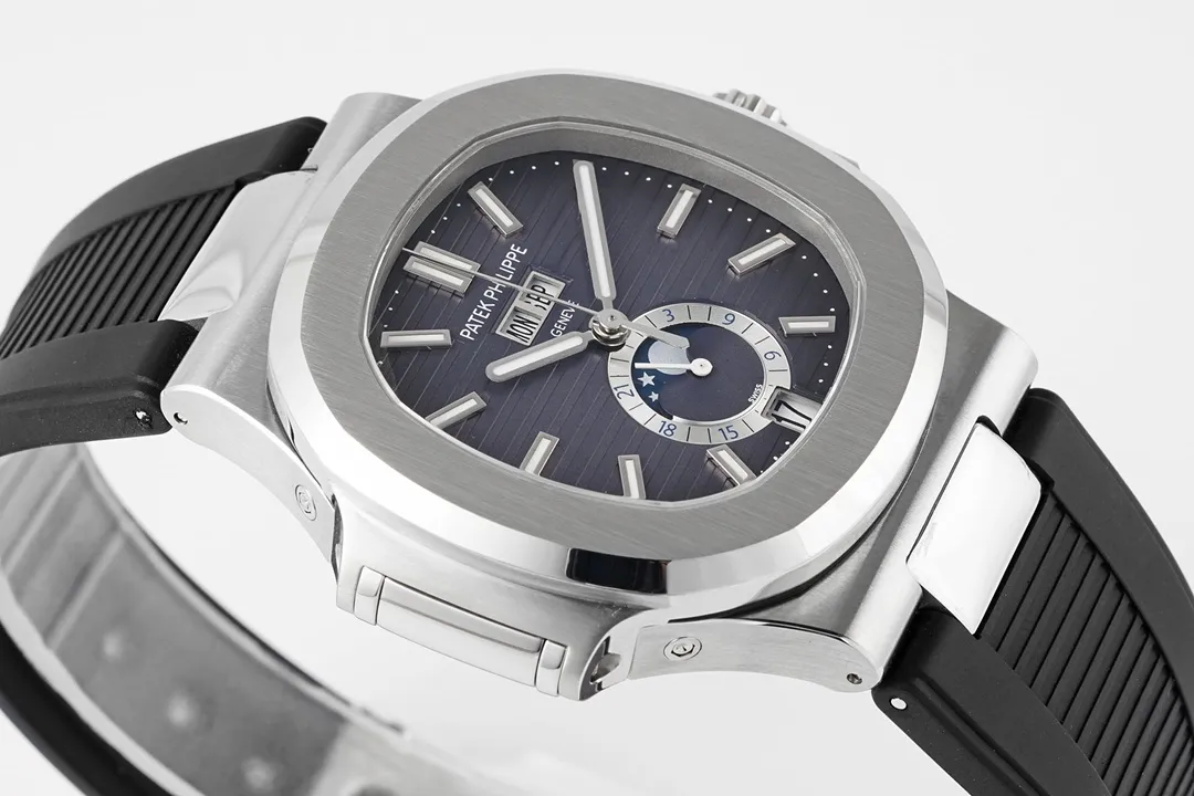 Patek Philippe Nautilus Blue Rubber Strap Watch