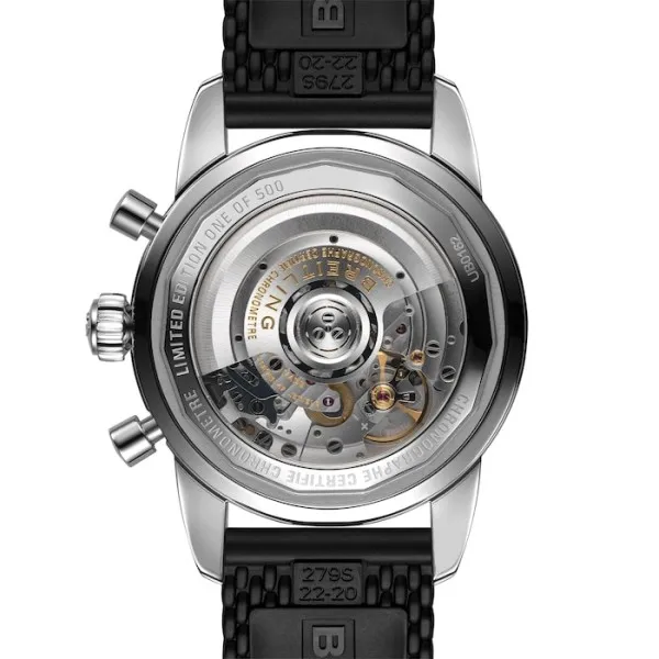 Breitling Superocean Men Automatic Green Rubber Watch UB01622A1L1S1