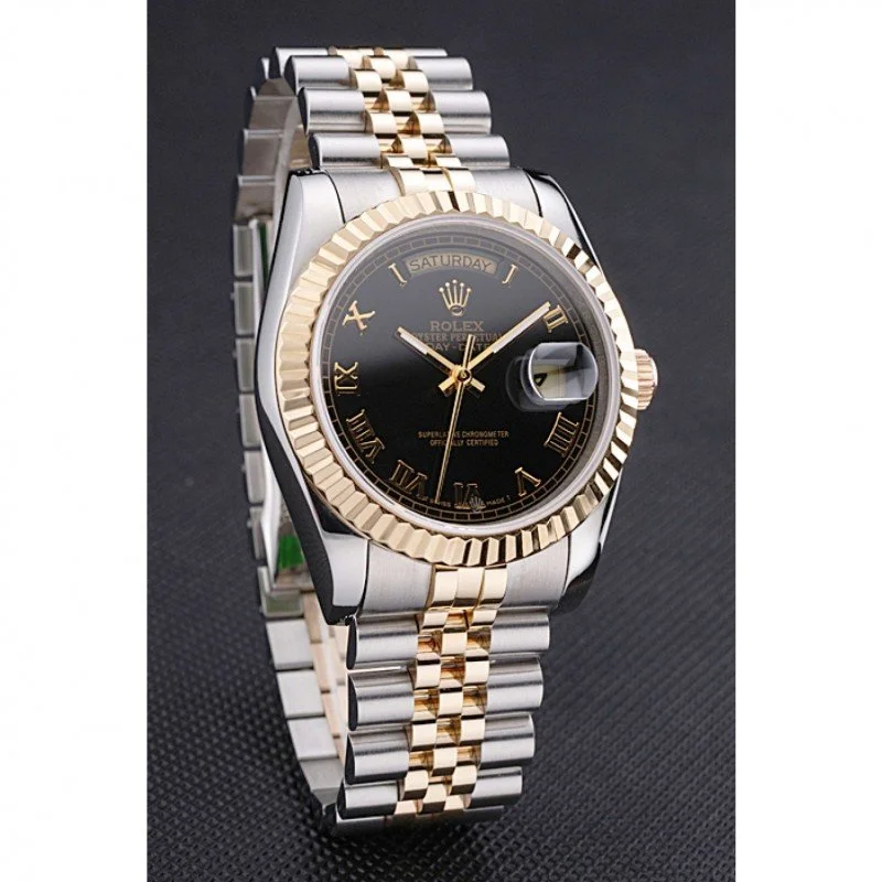 Superclone Rolex Day-Date 36mm Black Dial SRL78