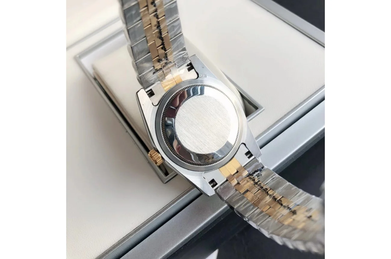 Couple Watches Rolex Datejust 36/28mm RG/SS Jub Green/Dial