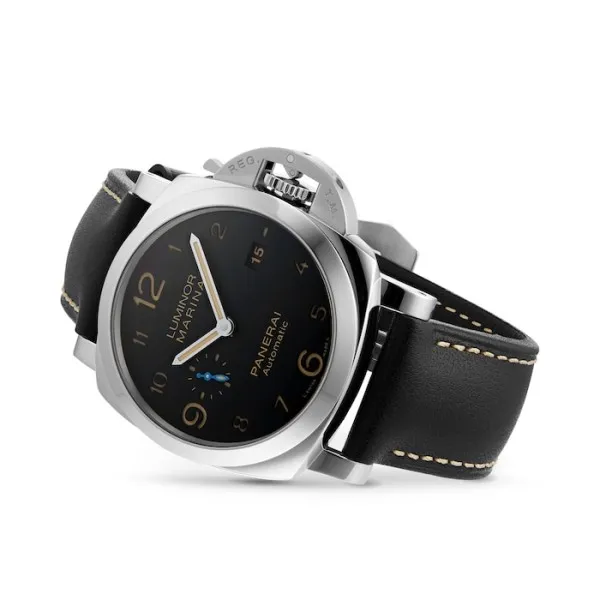 Panerai Luminor Men Automatic Black Calf Watch PAM01359