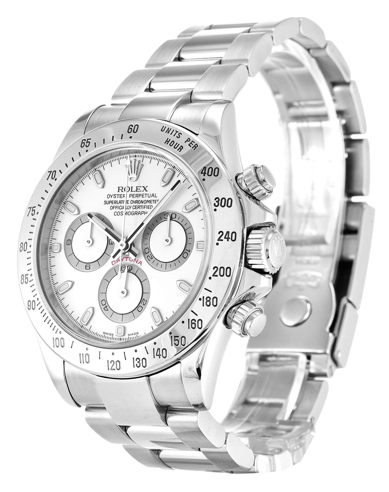 Superclone Rolex Daytona 40mm White Dial 116520