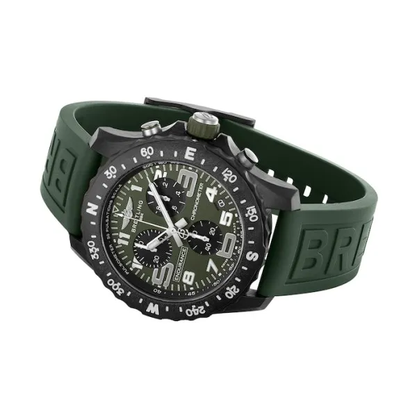 Breitling Endurance Pro Men Quartz Green Rubber Watch X823106B1L1S1