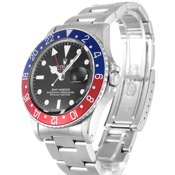 Rolex GMT-Master 40mm Black Dial 16710  Pepsi