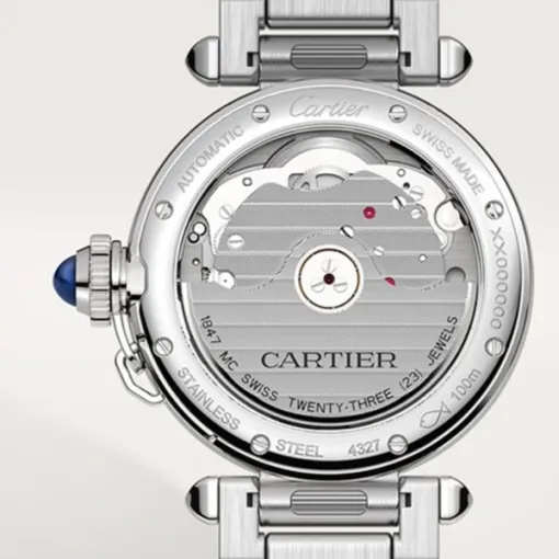 Cartier Pasha de Cartier Women Automatic Silver Stainless Steel Watch WSPA0013