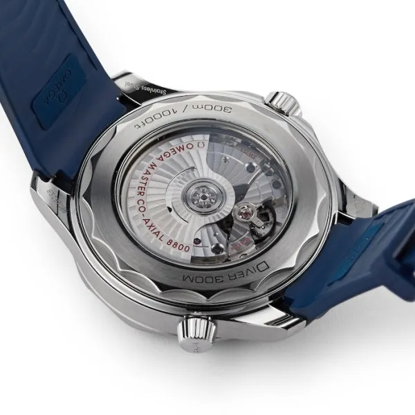 Omega Seamaster Men Automatic Blue Rubber Watch O21032422003001