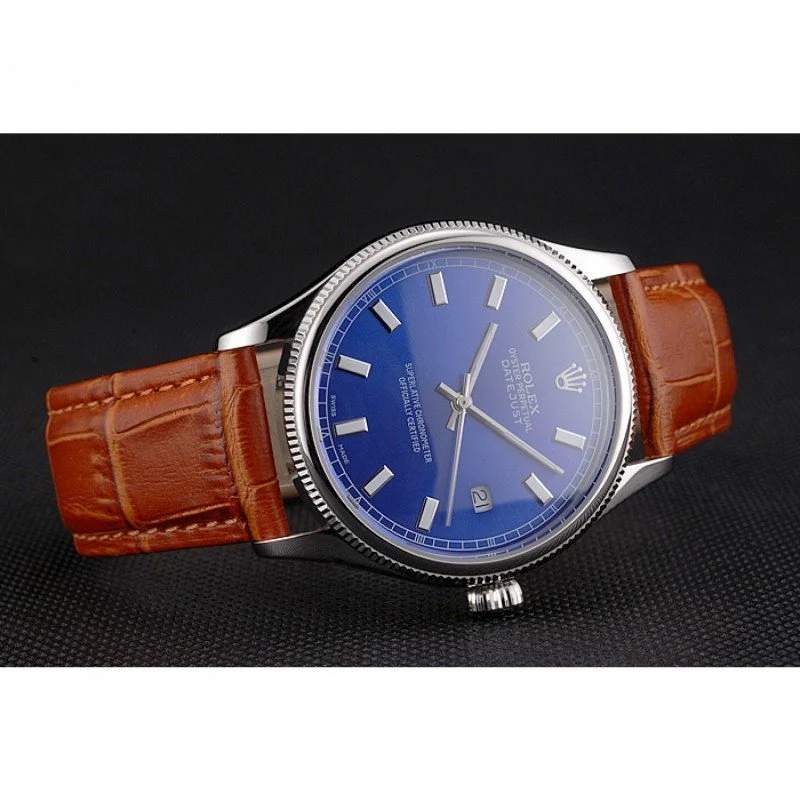 Superclone Rolex Datejust 38mm Blue Dial REP016817
