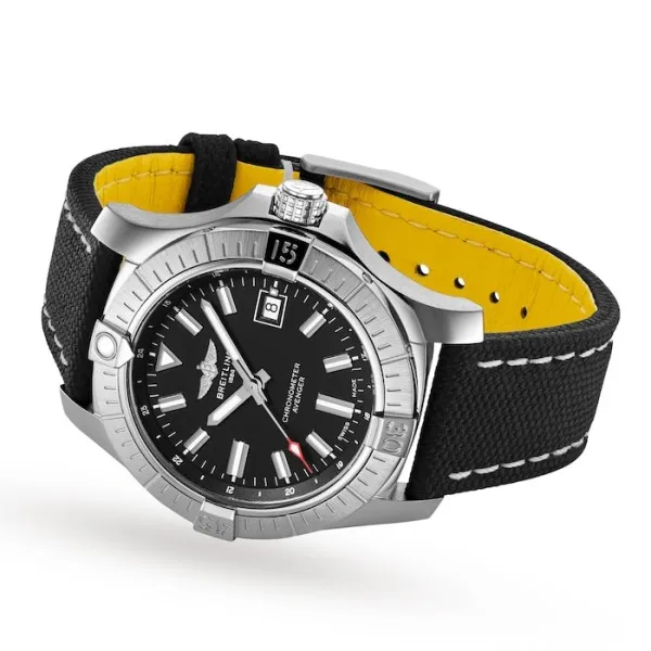 Breitling Avenger Men Automatic Black Fabric Watch A17318101B1X2
