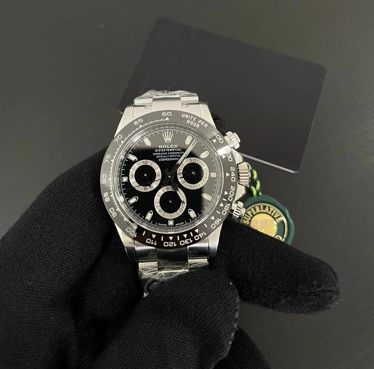 Superclone Rolex Daytona  Reverse Panda  Black Dial 116500LN
