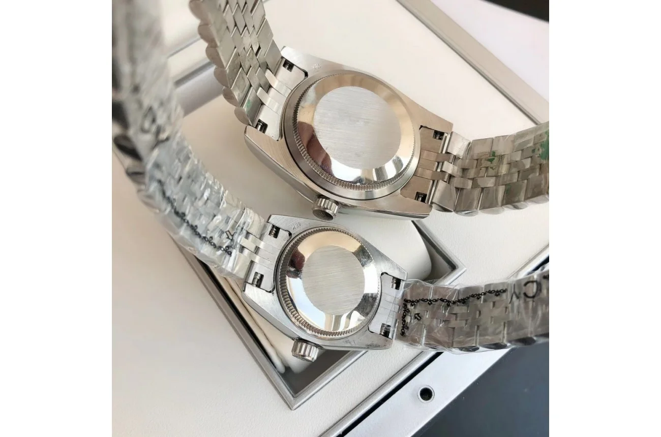 Couple Watches Rolex Datejust 36/28mm SS/SS Jub Sliver/Dia