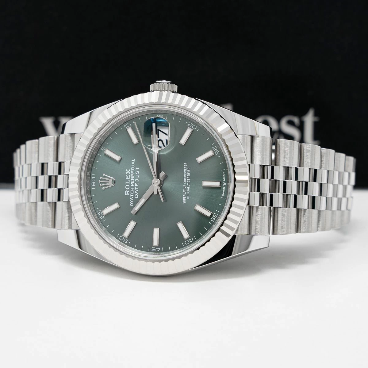 Rolex Datejust 41mm Green Dial 126334 Jubilee